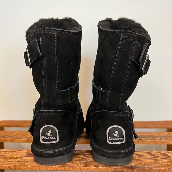 Bearpaw Prim III NeverWet Black Wool Blend Shearling Lined Suede Boots W… - Picture 5 of 10